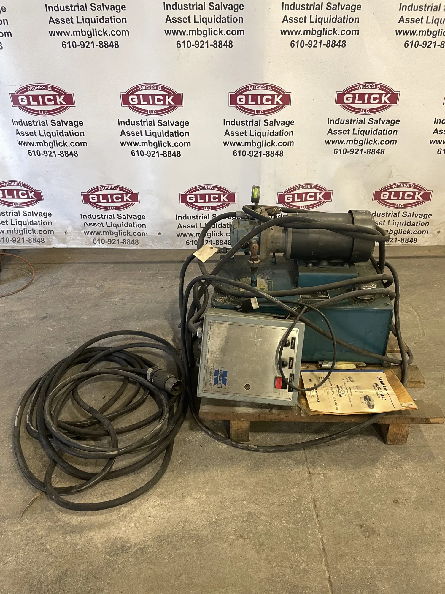 Graham Hydraulics T10L Hydraulic Power Unit for Hydro-Lift / Clamp Index Table