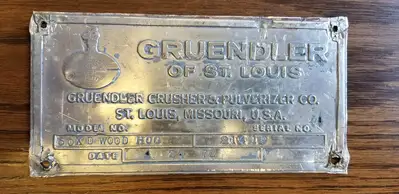 Used 1972 GRUENDLER 50XD Crushers British Columbia CA | Lenmark #417974