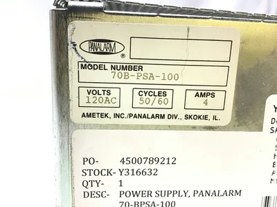 Panalarm Power Supply 70B-PSA-100