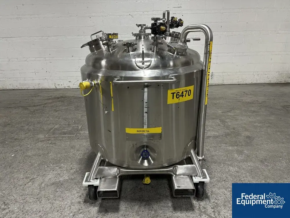 USED DCI Used 600 liter DCI Jacketed Receiver Vessel, Hastelloy C22, 45/150#