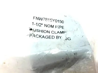 NEW FNW FIGURE 7815 1-1/2 IN. YELLOW ZINC CUSHIONED PIPE STRUT CLAMP