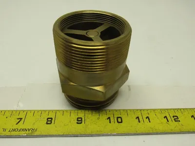 Fisher D138 LP-Gas Single Back Fill Valve W/2 x 2-1/4 (MNPT x ACME) Connections