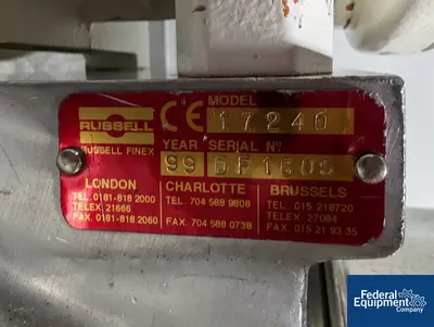 USED Russell Russel Finex Sieve, Model 17240, S/S
