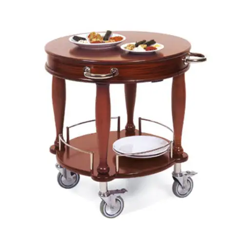 Geneva Round Dessert Cart w/ Multi-Tiered Design (70029)