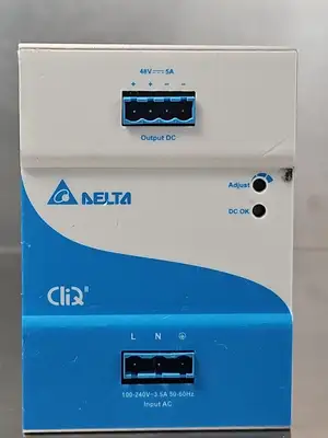 Delta Electronic DRP048V240W1BN DIN Rail Mount 48VDC 240W 5A P. Supp (BIN731)