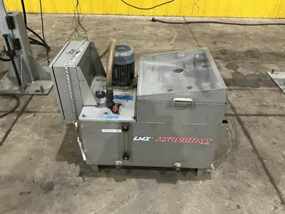 12' LNS MODEL 3.20HS-4.8 HYDRAULIC CNC LATHE MAGAZINE STYLE BAR FEEDER: YOBRO #25107