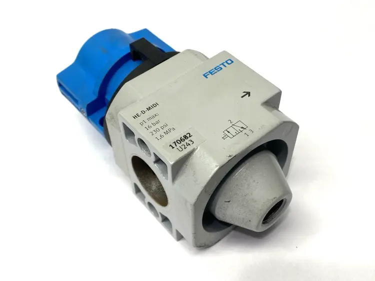 Used Festo Manual On/Off Valve 230PSI 170682 Pump & Valve Parts Michigan US | Maverick Industrial Sales #1398086