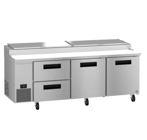 Hoshizaki PR93B-D2 93" Steelheart Pizza Prep Table w/ Refrigerated Base, 115v