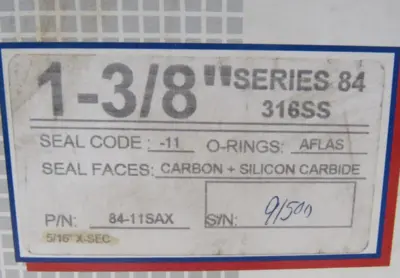 NEW FLOWSERVE 84-11SAX CARTRIDGE SEAL 1-3/8" 8411SAX