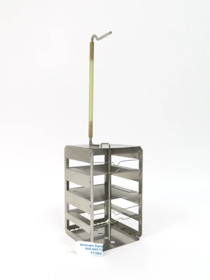 USED Stainless Cryogenic Freezer Inventory Rack
