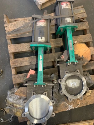 Rovalve 8"-150 Knife gate valve with pneumatic actuator New Storeroom Spare