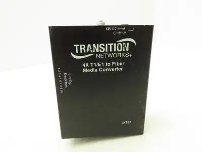 Transition Networks S4TEF Media Converter 4X T1/E1 To Fiber S4TEF1013-100
