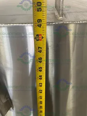 USED METAL FABRICATION 290 GALLON JACKETED GLYCOL RESERVOIR  VESSEL