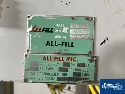 USED All-Fill All Fill Single Head Powder Filler