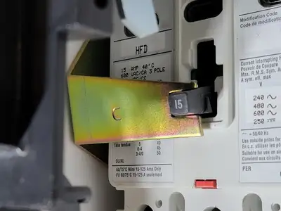 60/15A, 3 Pole, 600V Circuit Breaker HFD  Bucket for Freedom 2100 MCC Frame