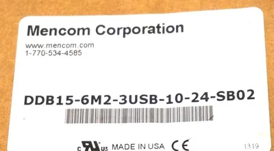 NEW MENCOM DDB15-6M2-3USB-10-24-SB02 INTERFACE CONNECTOR DDB156M23USB1024SB02