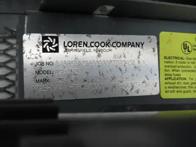 Used LOREN COOK _UNKNOWN_ Blowers Indiana US | Arrow Industrial #1365600