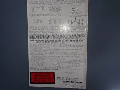USED SQUARE D H325N