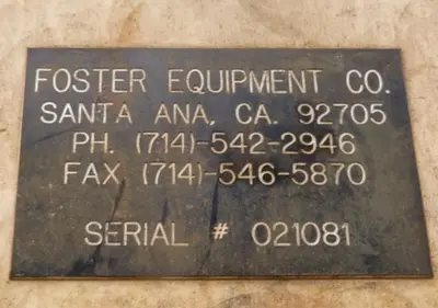 Mixer, Paddle, 15 CF, C/st, Foster Equipment, 10 Hp #S743572