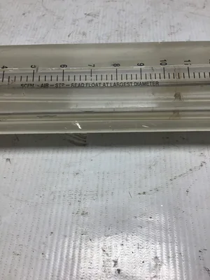 1″ FNPT Port Block Style Inline Flowmeter psi 15 GPM Acrylic