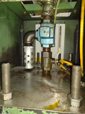 20 TON PNEUPOWR AIRAM MODEL #4P20 PNEUMATIC PRESS 3” STROKE: YOBRO #24858