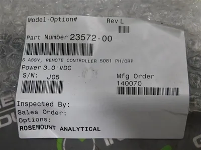 USED ROSEMOUNT ANALYTICAL 5081-A-HT