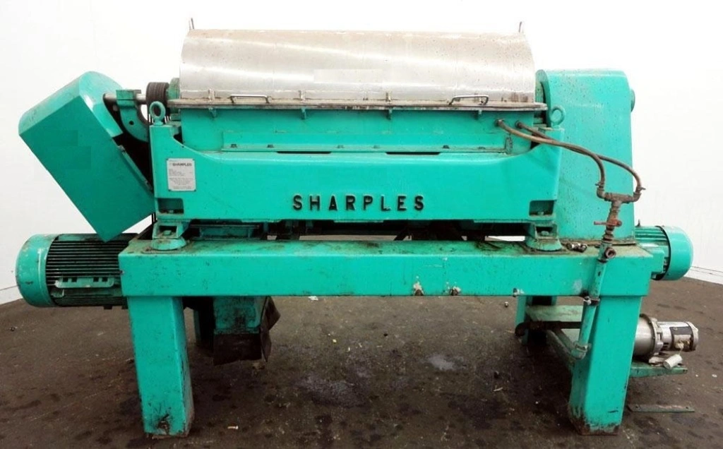 Sharples P3400 (14 x 48) tricanter centrifuge, 316SS.