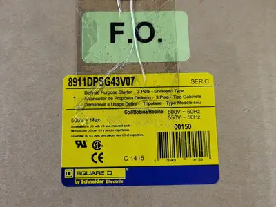 NEW SQUARE D 8911DPSG43V07