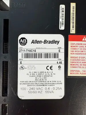 Allen Bradley 2711-T10C15 /E PanelView 1000 Rev.E Frn. 4.46 (6.5.4)