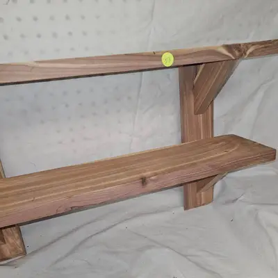 Cedar 1" Thick Double Wall Shelf