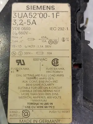 USED SIEMENS 3UA5200-1F
