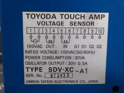 Toyoda / Omron SDV-XC-A1 Touch Amp Voltage Sensor Used
