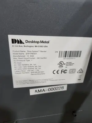Used 2021 DESKTOP METAL SHP-PP0009 3D Printers Minnesota US | Orca Machine Tools, Inc. #1262802