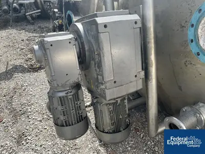 USED Stainless Fabrication 1,200 Gal Stainless Fab Twin Motion Kettle, 304 S/S, 15/150#