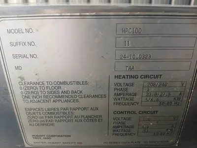 USED HOBART HPC100‑11
