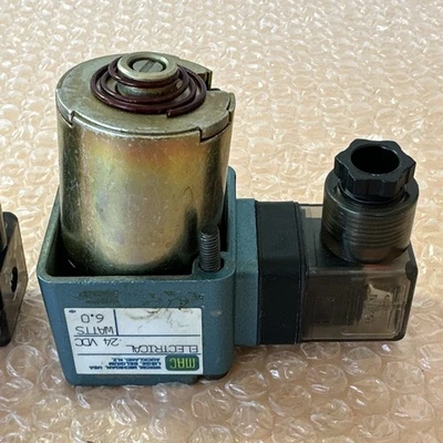 (2) PREOWNED- MAC Solenoid Valves 24VDC 6.0Watts || FAST SHIPPED 🇺🇸 WARRANTY