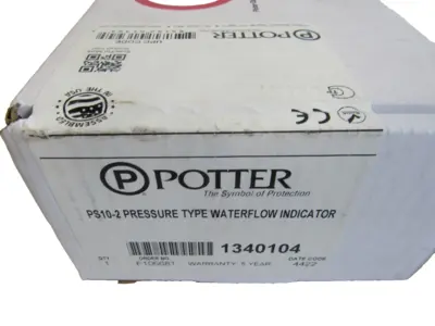 NEW SEALED POTTER PS10-2 PRESSURE TYPE WATERFLOW INDICATOR PS102