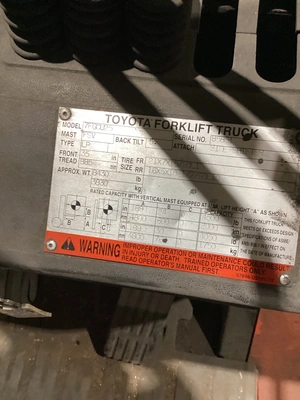 USED TOYOTA 7FGCU25