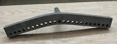 Unbranded Lathe Tool Rest ~  24" x 4"  & 6-3/4" Post & 1-1/2" Dia (6146)