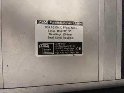 ASM NMG2-2500-P-MEM Machine Safety Guard Stop-Time Measuring System STM
