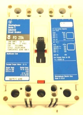 NEW WESTINGHOUSE FD3100VL SER.C CIRCUIT BREAKER