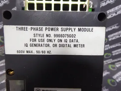 Westinghouse IQ Data Digital Metering Device 2D78533 w/ Power Supply Rev 07 Used