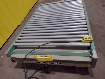 3000 LB X 72" X 48" SOUTHWORTH MODEL #LS4-36 HYDRAULIC SCISSOR LIFT TABLE WITH ROTATING,110V SINGLE PHASE: STOCK #20938