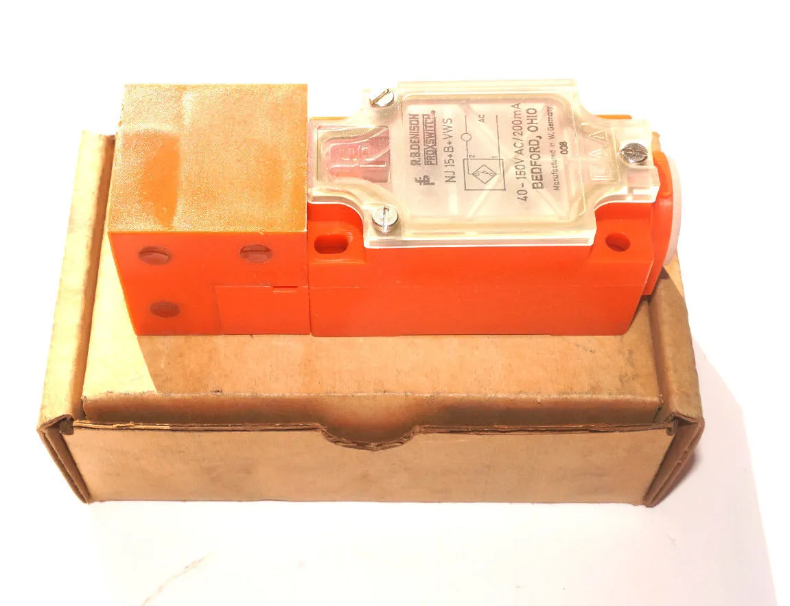 NEW RB DENISON NJ15+B+VWS PROXIMITY SENSOR NJ15BVWS