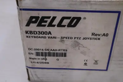 PELCO keyboard Vari-Speed PTZ Joystick Controller KBD300A Rev: A0 - NEW IN BOX