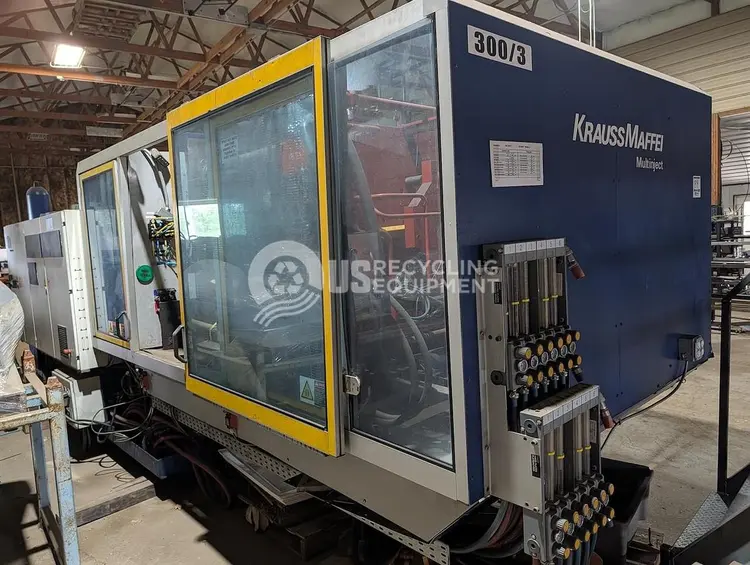 Used 2005 KRAUSS MAFFEI KM 300-700-390 CZ MULTINJECT 2-COMPONENT INJECTION MOLDER Injection Molding Machines Indiana US | US Recycling Equipment #1276795