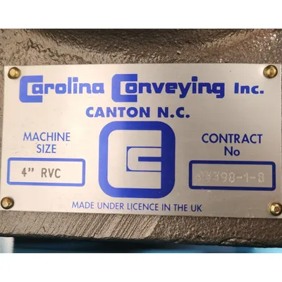 NEW CAROLINA CONVEYING 4" RVS