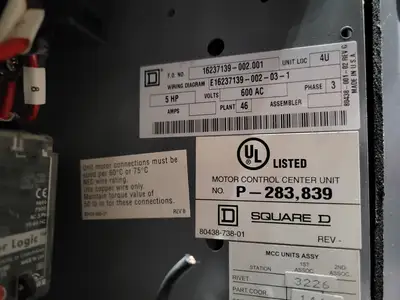 USED SQUARE D MODEL 6