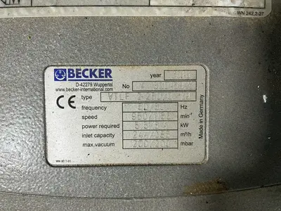 Used 2016 BECKER VTLF 2.250/079 Pumps Ohio US | HGR 24 #1407634