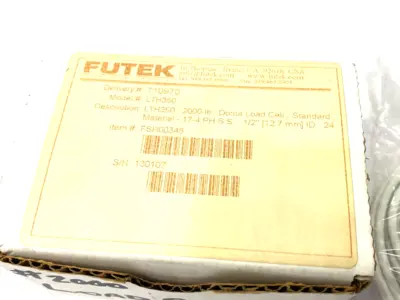 New | in-Stock FUTEK DONUT LOAD CELL 2000LB 17-4 PH S.S. Transducers Michigan US | Maverick Industrial Sales #1122687